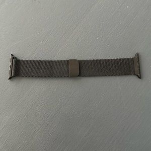 Black chainmail adjustable Apple Watch strap